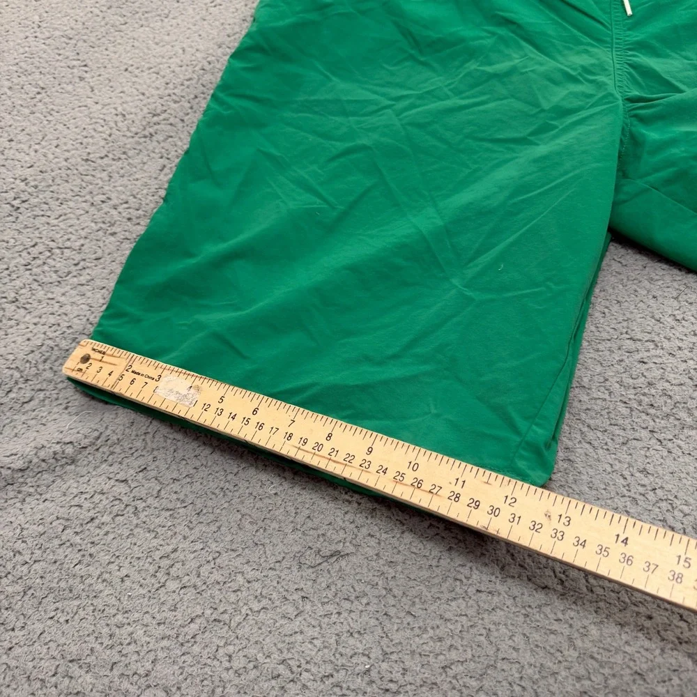 Lands' End Swim Trunks Mens XL 40-42 Green Nylon Mesh Lined  Board Shorts